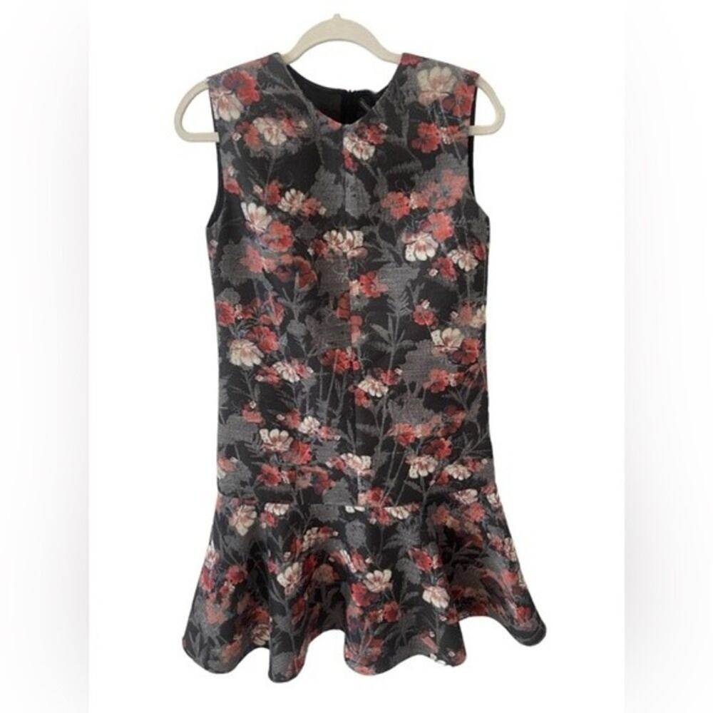 Ermanno Scervino Floral Mini Dress Silk Wool Blend Classy Quiet Luxury Sz 4/6